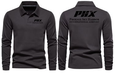 PHX AIRPORT LONG SLEEVE POLO